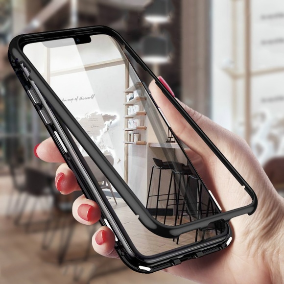 NEW iPhone X/XS/78 360 Magnetic Metal Bumper case - Picture 4 of 8